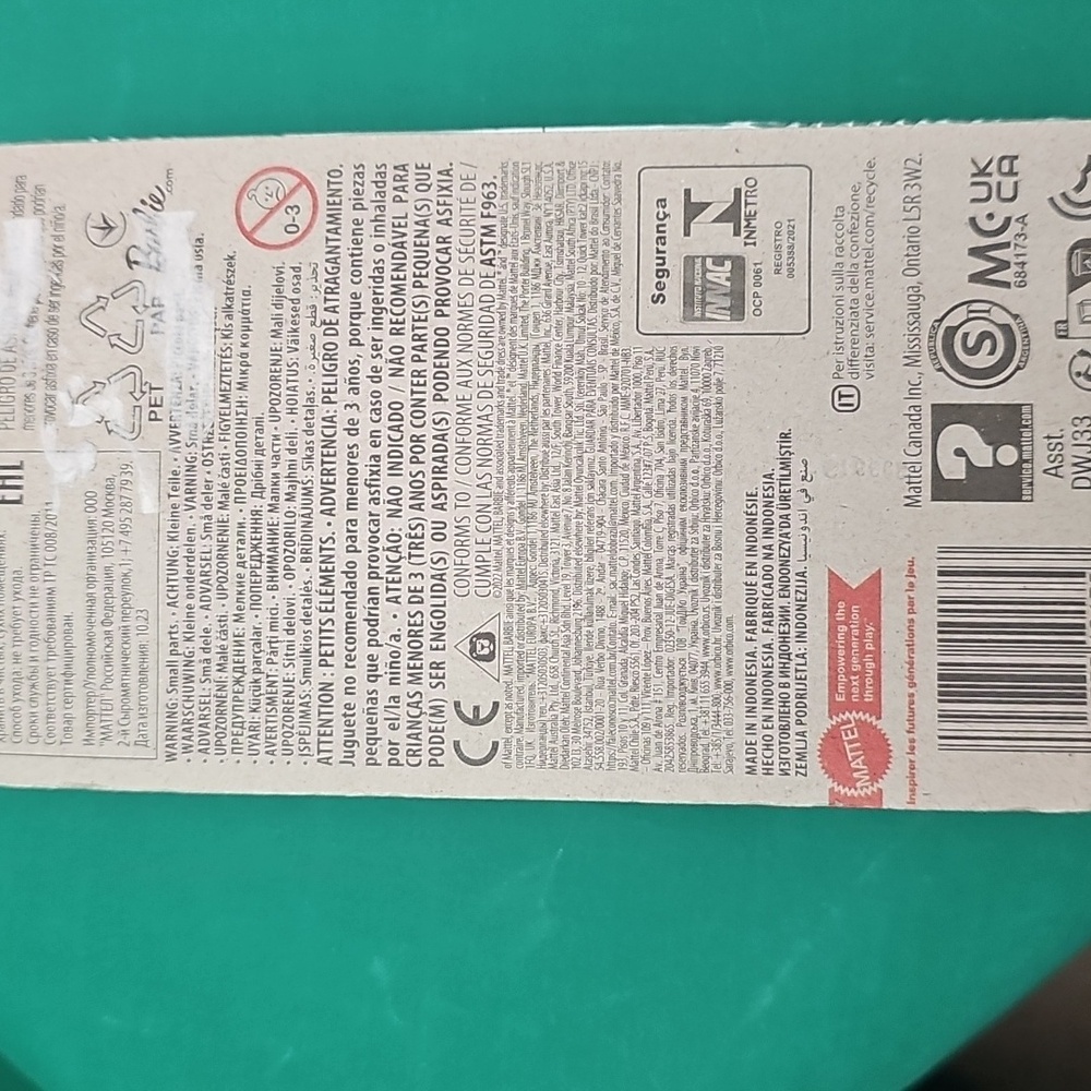 Barbie Chelsea Doll BNIB Dark Hair Brown Eyes Pastel Plaid Dress - Picture 4 of 4